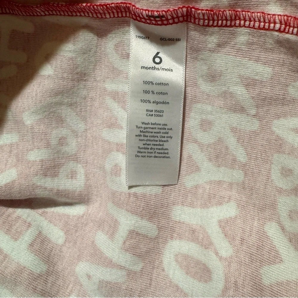 Carter’s Baby Boy Girl Christmas Pajama Zippy 6M Red White